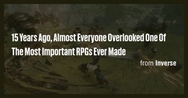 Most Overlooked RPGs